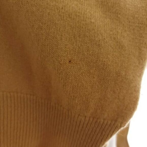 Alan Paine Mens Medium Mustard Long Sleeve Pullover Lamb Wool Crew Neck Sweater - Picture 7 of 9